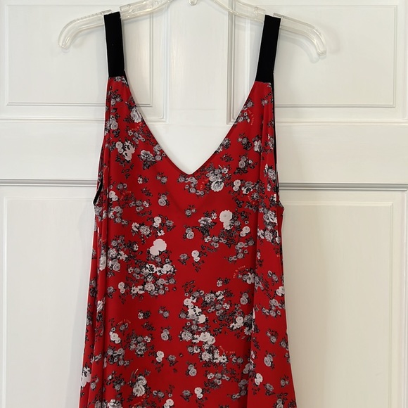 FAB rag & bone asymmetrical dress. Silk w/grosgrain straps, pockets. Red is IN! - Picture 6 of 8